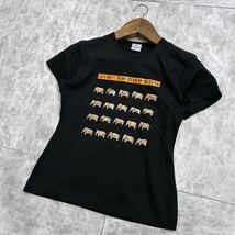 X■ 良品 / 人気モデル '着心地抜群' JIM THOMPSON ジムトンプソン 半袖 プリント Tシャツ / カットソー sizeM レディース 婦人服 トップス_画像1