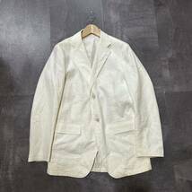 KK ■ イタリア製 '高級ラグジュアリー服' JIL SANDER ジルサンダー 高品質 2釦 テーラードジャケット size48 紳士服 アウター 古着 _画像2