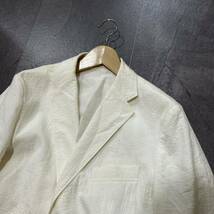 KK ■ イタリア製 '高級ラグジュアリー服' JIL SANDER ジルサンダー 高品質 2釦 テーラードジャケット size48 紳士服 アウター 古着 _画像4