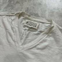 1円~ ＊ 12SS 伊製 国内正規品 '高級紳士服' Maison Martin Margiela 10 メゾンマルタンマルジェラ 半袖 Vネック ポケット Tシャツ 44 _画像7