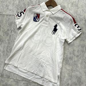 WW ＊ 国内正規品 '人気 ビッグポニー刺繍' POLO by RALPH LAUREN ポロラルフローレン 半袖 鹿の子 ポロシャツ L メンズ トップス 