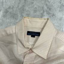 NN ■ 日本製 '高級感溢れる' BURBERRY BLUE LABEL バーバリー ブルーレーベル 半袖 COTTON ボタンシャツ sizeL 紳士服 トップス 古着 _画像7