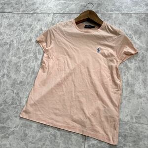 N ■ 古着 '人気 ポニー刺繍' Polo Ralph Lauren ポロラルフローレン 半袖 COTTON Tシャツ / カットソー M レディース 婦人服 トップス