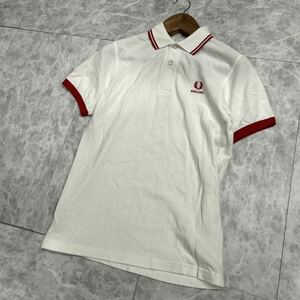 KK # popular model ' comfortable eminent ' FRED PERRY Fred Perry short sleeves COTTON deer. . Logo embroidery polo-shirt sizeS men's gentleman clothes tops old clothes 