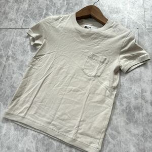 Z ＊ 国内正規品 '着心地抜群' MARGARET HOWELL マーガレットハウエル 半袖 ポケット Tシャツ / カットソー size2 レディース トップス