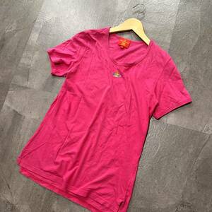 E* высококлассный люкс одежда 'o-b Logo вышивка дизайн ' Vivienne Westwood [RED LABEL] Vivienne Westwood короткий рукав футболка tops 