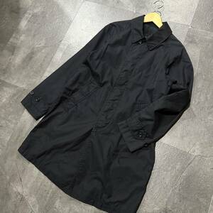 Y ☆良品/ 人気モデル!! '洗練されたデザイン' BEAMS + ビームスプラス 比翼仕立て COTTON100% ステンカラーコート size:S メンズ アウター