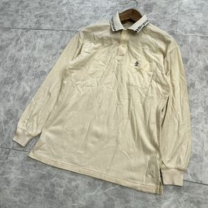 E ■ ゴルフウェア '人気デザイン' MUNSINGWEAR マンシングウェア GRANDSLAM 長袖 COTTON ポロシャツ sizeMA メンズ 紳士服 トップス 古着 