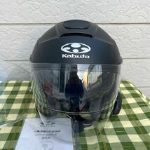 カブト　アサギ　ジェットヘルメット　マットブラックヘルメット フルフェイスヘルメット カブト KABUTO OGK _画像1