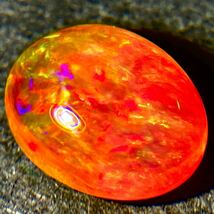 遊色効果!!(天然ファイアオパール2.833ct)m 約11.0×8.7mm ルース 裸石 宝石 ジュエリー fire jewelry opal K_画像4