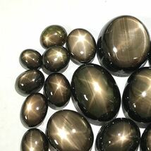 (天然ブラックスターサファイアおまとめ100ct)m ルース 裸石 black star sapphire jewelry コランダム 宝石 ジュエリー i②_画像2