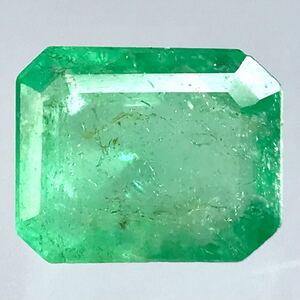 (天然エメラルド0.579ct)m 約5.5×4.4mmソーティング付 ルース 裸石 宝石 ジュエリーjewerly emerald i