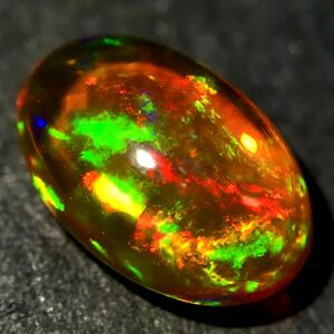 遊色効果!!(天然ファイアオパール0.775ct)m 約8.0×5.5mm ルース 裸石 宝石 ジュエリー fire jewelry opal i