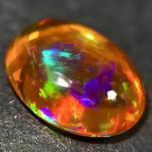 遊色効果!!(天然ファイアオパール1.710ct)m 約10.6×8.4mm ルース 裸石 宝石 ジュエリー fire jewelry opal i