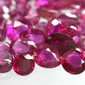 (天然ルビーおまとめ50ct)j 裸石 宝石 ruby コランダム 紅玉 jewelry corundum ジュエリー i③