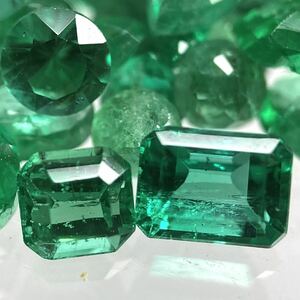  много!!( натуральный изумруд . суммировать 50ct)m разрозненный камни не в изделии драгоценнный камень ювелирные изделия jewelry emerald beryl берилл зеленый шар DI0 ②