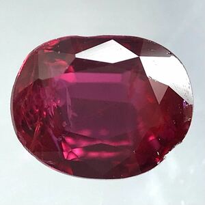 (天然ルビー0.697ct)m 約5.6×4.4mm ルース 裸石 corundum コランダム RUBY 宝石 ジュエリー i