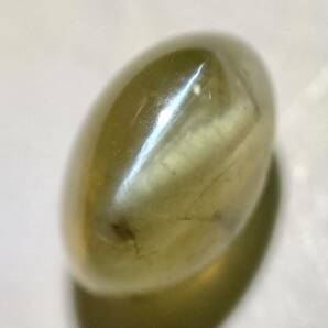 〔天然クリソベリルキャッツアイ2.062ct〕m 約7.44×4.80mm ルース 裸石 宝石 ジュエリー chrysoberyl cats eye の画像1