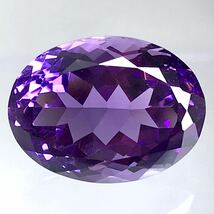 大粒!!(天然アメシスト 19.087ct)m 約20.1×15.1mm ルース 裸石 宝石 ジュエリー クォーツ 紫水晶 amethyst i_画像1