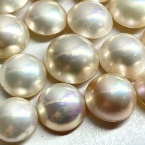 〔マベパール27点おまとめ〕m 約12.2-15.9mm 50g/150ct pearl パール 半円真珠 ジュエリー jewelry 裸石 宝石
