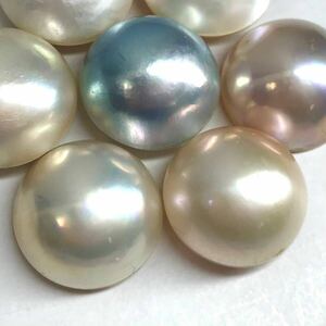 (マベパール7点おまとめ)m 約15.5-17.0mm 20g/100ct pearl パール 半円真珠 ジュエリー jewelry 裸石 宝石 i