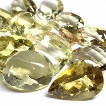 (天然イエロークォーツおまとめ 300ct)m ルース 裸石 宝石 ジュエリー jewelry yellow quartzクォーツ K_画像1