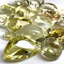 (天然イエロークォーツおまとめ 300ct)m ルース 裸石 宝石 ジュエリー jewelry yellow quartzクォーツ K_画像2