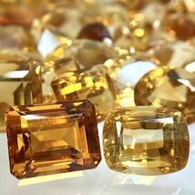 (天然シトリンおまとめ 300ct)m ルース 裸石 宝石 ジュエリー jewelry citrine 黄水晶 クォーツ K_画像2