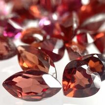 大量!!(赤系色石おまとめ100ct)m ルース 裸石 宝石 ジュエリー jewelry garnet tourmaline ルビー 柘榴石 K_画像2