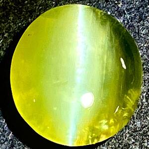 (天然クリソベリルキャッツアイ2.309ct)m 約9.2×8.1mm ルース 裸石 宝石 ジュエリー chrysoberyl cats eye K