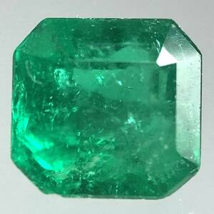 (天然エメラルド0.271ct)m 約3.8×3.6mmソーティング付 ルース 裸石 宝石 ジュエリーjewerly emerald K