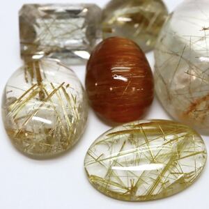 ( natural rutile quartz 6 point . summarize 100ct)m loose unset jewel gem jewelry jewelry crystal crystal quartz K