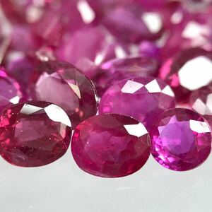 (天然ルビーおまとめ50ct)m 裸石 宝石 ruby コランダム 紅玉 jewelry corundum ジュエリー i②