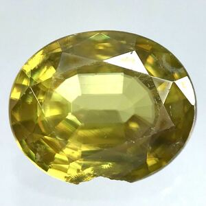 (天然スフェーン 2.168ct)m 約9.4×7.6mm ルース 裸石 宝石 ジュエリー sphene jewelry CA1/CA1 i