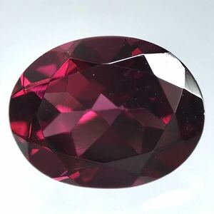 (天然ロードライトガーネット2.396ct)m 約9.1×7.1mm ルース 裸石 garnet ソーティング付き 宝石 ジュエリー i