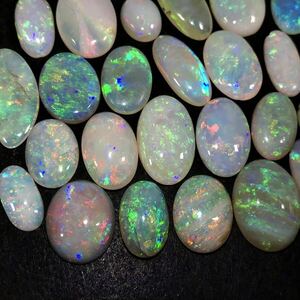 遊色効果!!(天然オパールおまとめ)j 100ct ルース 裸石 宝石 ジュエリー jewelry opal 遊色 water fire white i②