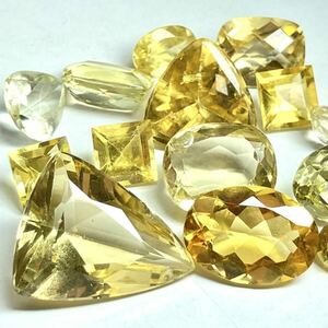 (天然イエローベリルおまとめ30ct)j ルース 裸石 宝石 ジュエリー jewelry イエローベリル beryl k