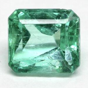 (天然エメラルド0.771ct)m 約5.5×4.9mmソーティング付 ルース 裸石 宝石 ジュエリーjewerly emerald K