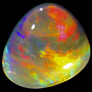 遊色効果!!(天然ファイアオパール3.696ct)m 約10.6×8.5mm ルース 裸石 宝石 ジュエリー fire jewelry opal k