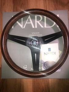 * Nardi NARDI N771 classic wood & black spoke deep cone 35cm new goods unused regular imported goods stock equipped 