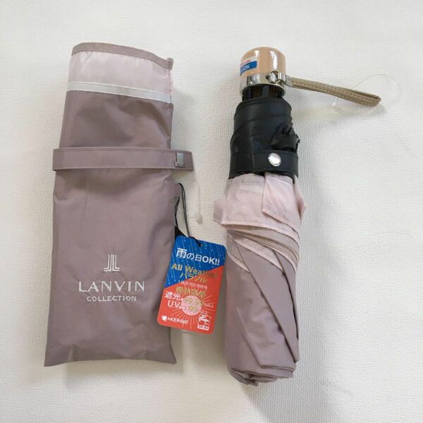 LANVIN COLLECTIONランバンコレクション傘 折り畳み　晴雨兼用 新品 未使用