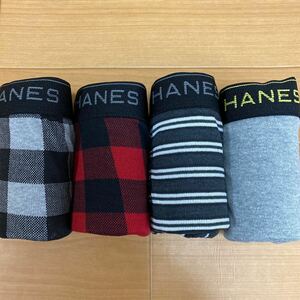 M ①ヘインズ Hanes ボクサーパンツ ボクサーブリーフ4枚 前開き メンズ 紳士 アンダーウェア インナー 肌着 下着 男子 中学生 高校生