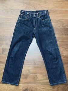 [LEVI'S S702 сделано в Японии (W30 L36)] Levi's sinchi задний Denim брюки индиго джинсы мужской красный уголок Vintage механизм закрывания 