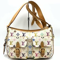 【ベタ無し】LOUIS VUITTON ルイ・ヴィトン M40051 モノグラム・マルチカラー ショルダーバッグ マルチカラー ホワイト PVC レディース_画像2