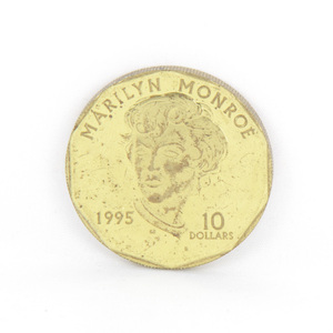 『USED』マーシャル諸島 1995 10ドル 黄銅貨 マリリンモンロー