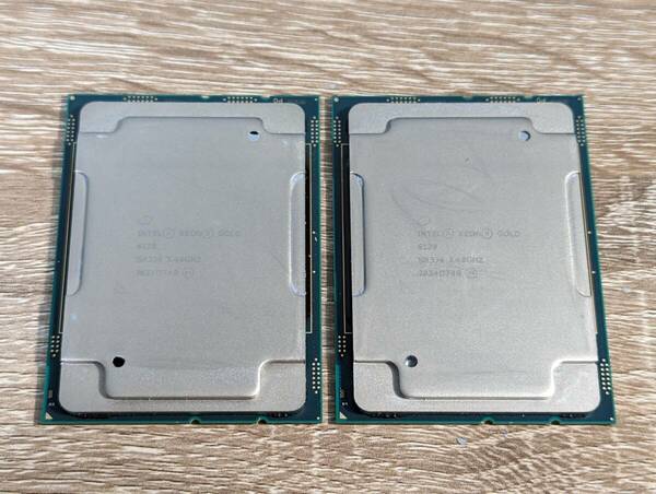 動作確認済　Intel Xeon GOLD 6128 SR3J4 2個セット