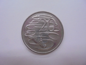 【外国銭】オーストラリア 20セント 白銅貨 1996年 カモノハシ 古銭 硬貨 コイン ②