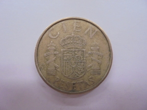 【外国銭】スペイン 100ペセタ CIEN 1982年 ファンカルロス1世 古銭 硬貨 コイン ②