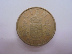 【外国銭】スペイン 100ペセタ CIEN 1984年 ファンカルロス1世 古銭 硬貨 コイン ②
