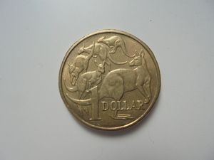 【外国銭】オーストラリア 1ドル 1984年 カンガルー 古銭 硬貨 コイン
